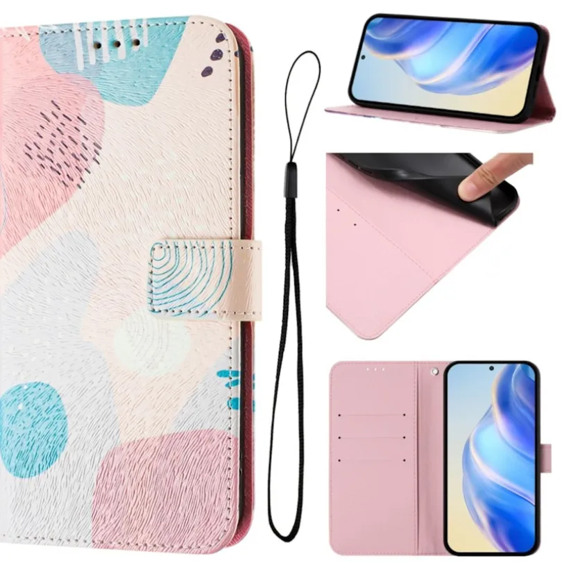 Mocaa Samsung Galaxy A35 Vrolijk Bookcase Hoesje