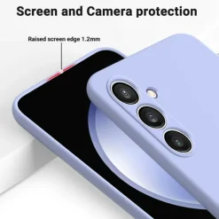 Mocaa Samsung Galaxy S24 FE Smooth Siliconen Hoesje Met Koord