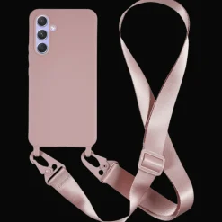 Mocaa Samsung Galaxy S24 Hoesje met Verstelbaar Koord