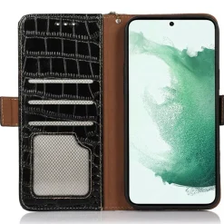 Mocaa Samsung S23 FE Croco Book Case Leer