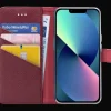 My Style iPhone 13 Pro Max Portemonnee Hoesje Bordeaux