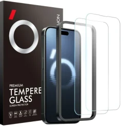 Northjo iPhone 16 Pro Duo Pack A+ Screenprotector Met Installatiehulp