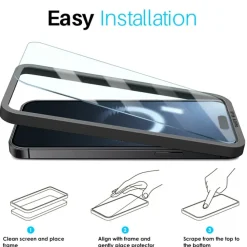 Northjo iPhone 16 Pro Max Duo Pack A+ Screenprotector Met Installatiehulp