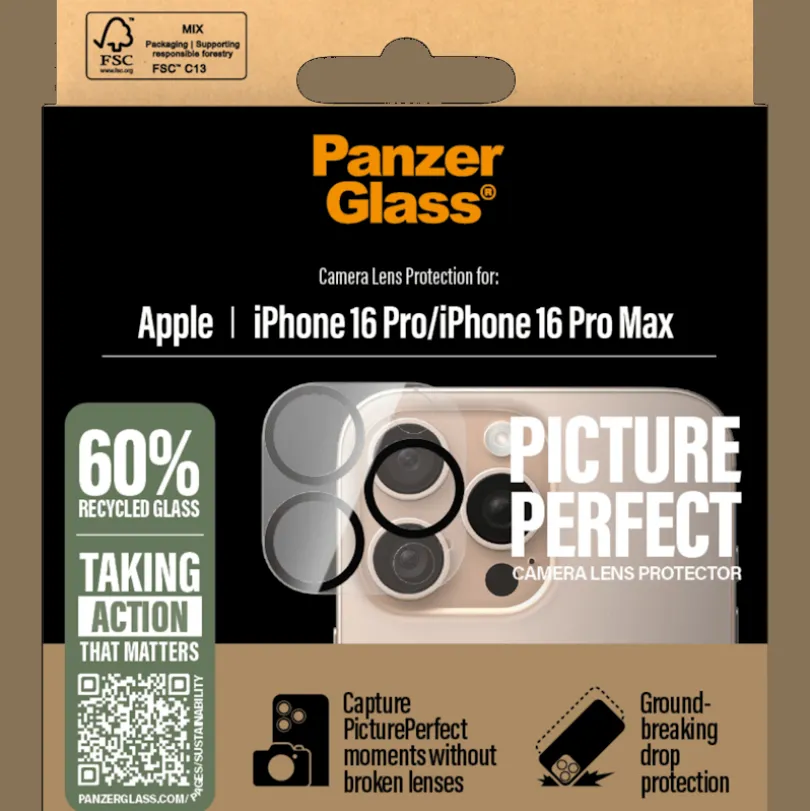 PanzerGlass iPhone 16 Pro (Max) PicturePerfect Camera Protector