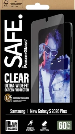 PanzerGlass Samsung Galaxy S26 Plus SAFE. Screenprotector