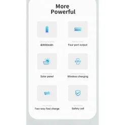 PSOOO 40.000mAh Fast Charging Outdoor Powerbank