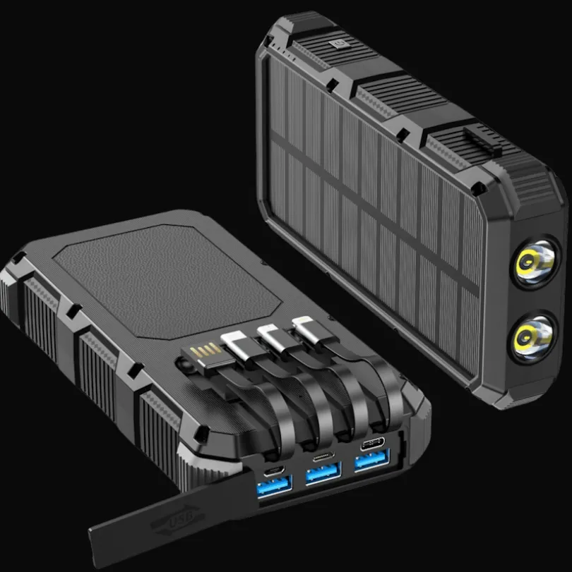 PSOOO 20.000mAh Rugged Solar Charging Powerbank
