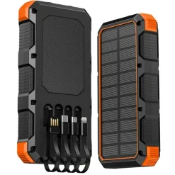 PSOOO 20.000mAh Rugged Solar Charging Powerbank