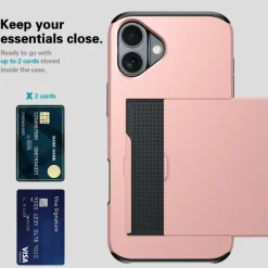 Slide Case Apple iPhone 16 Plus Hoesje met Pashouder