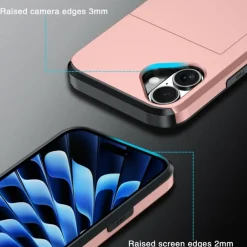 Slide Case Apple iPhone 16 Plus Hoesje met Pashouder