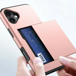 Slide Case Apple iPhone 16 Plus Hoesje met Pashouder
