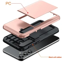 Slide Case Samsung Galaxy S25 Hoesje met Pashouder