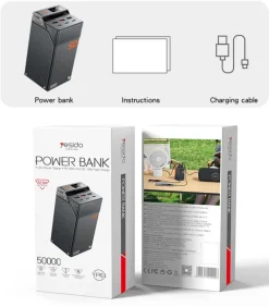 Yesido Supercharge 50.000mAh Power Station